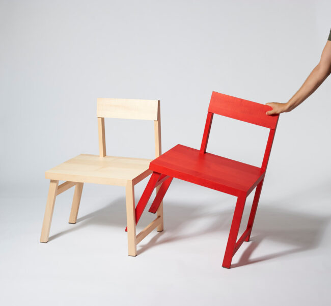 Modular chair / bench Spielbein intersection