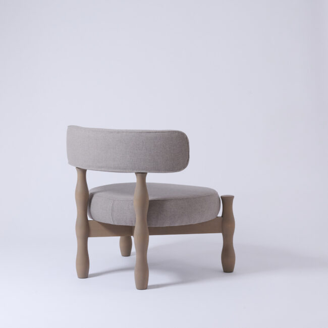 Random flatpack armchair back view