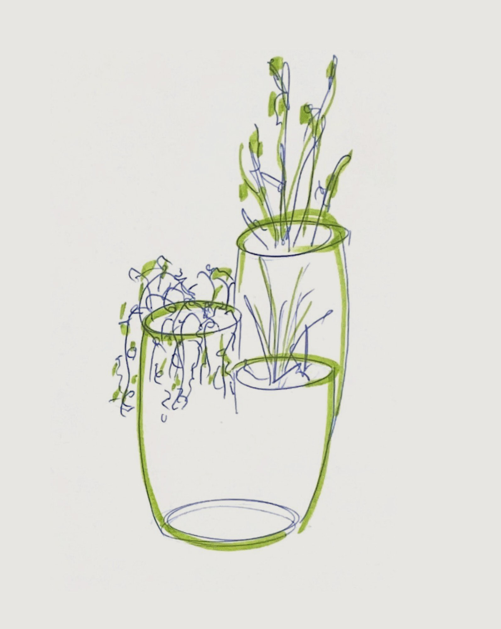 Babylon-scan-01_VOSDINGIndustrialDesign-pov sketch of big size etagere pant pot Babylon for fleur ami